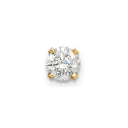 14k 3/8 carat Single Stud AA Diamond Earring