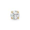 14k 1/2 carat Single Stud AA Diamond Earring