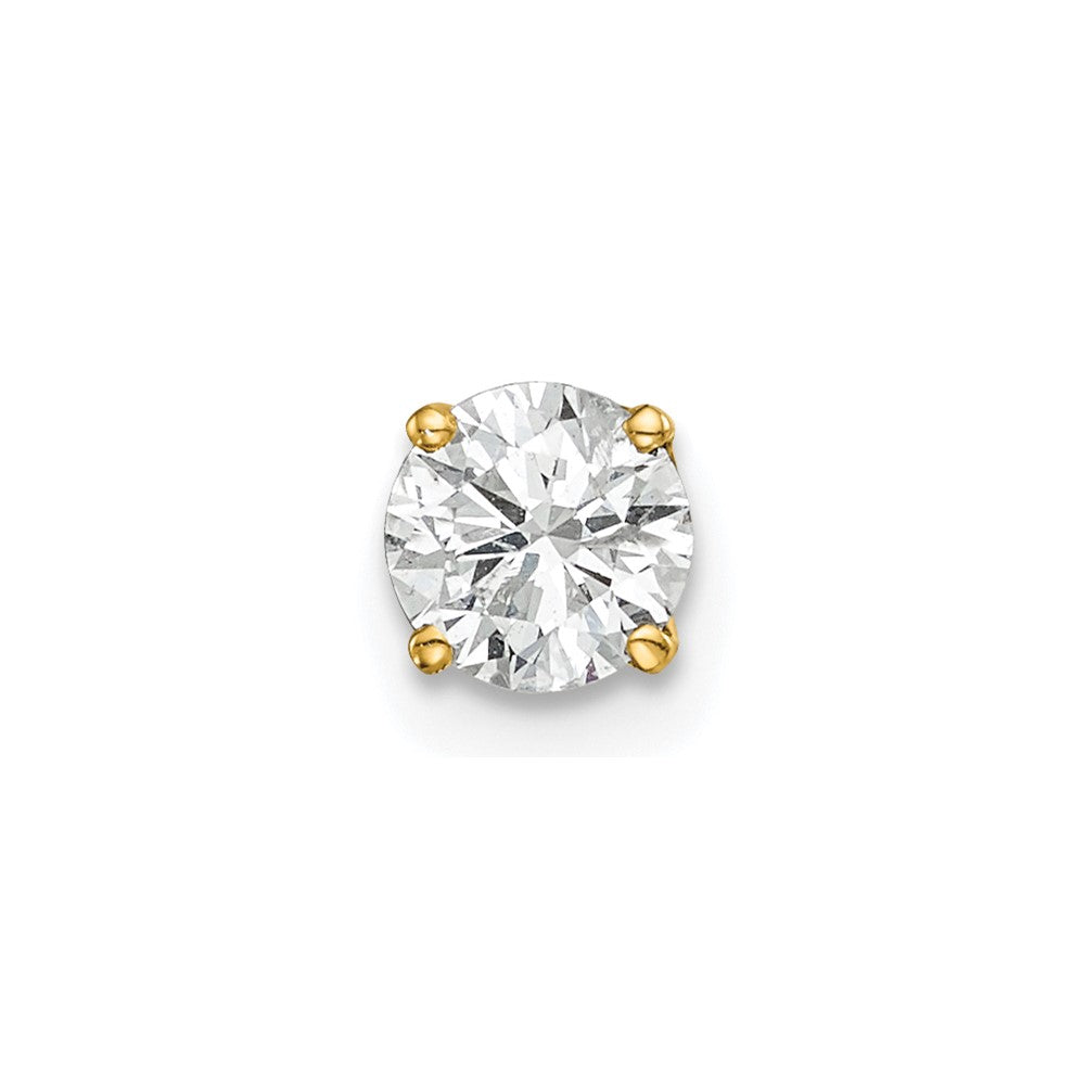 14k 1/2 carat Single Stud AA Diamond Earring