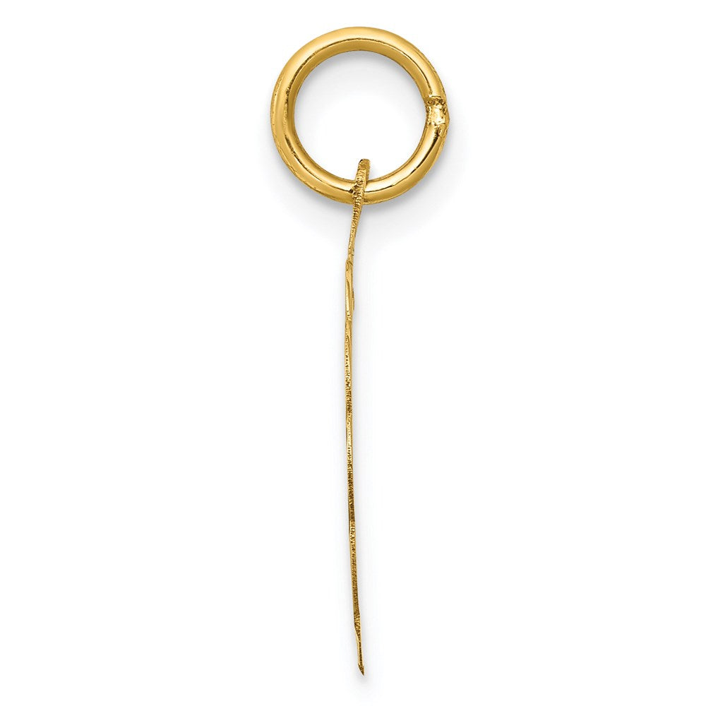 14k YOU ARE ALWAYS IN MY HEART Engravable Disc Charm