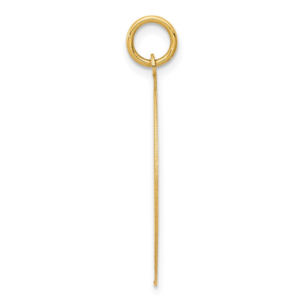 14K HAPPY ANNIVERSARY with Heart 25mm Engravable Disc Charm