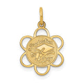 14k GRADUATION DAY Scalloped Edge Charm