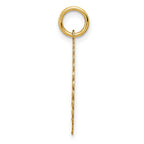 14k SWEET 16 Engravable 18mm Disc Charm