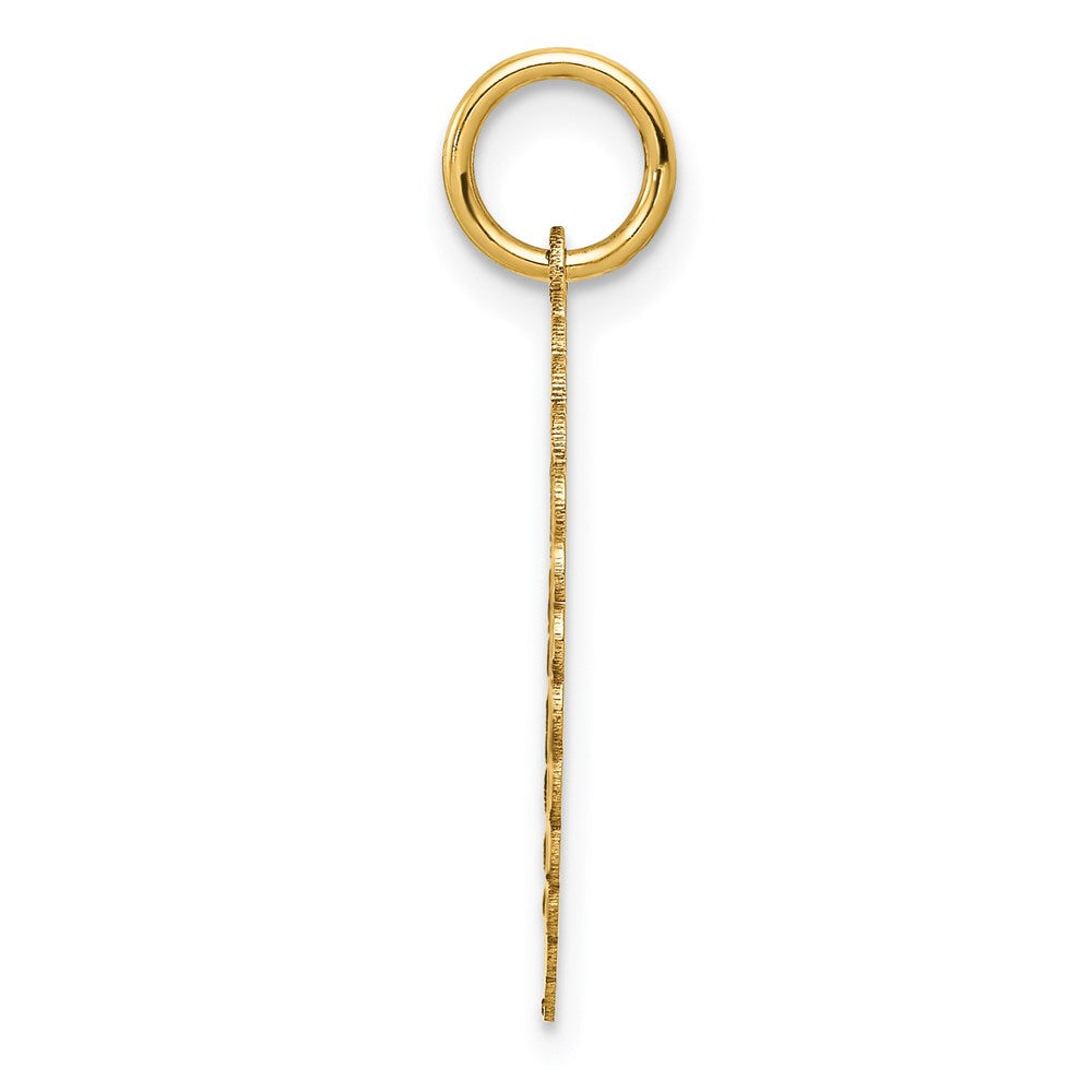 14k SWEET 16 Engravable 18mm Disc Charm
