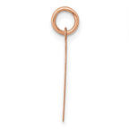 14K Rose Gold Polished Engravable 16mm Heart Disc Pendant