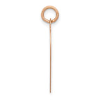 14K Rose Gold Polished Engravable 19mm Heart Disc Pendant