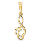 14k Treble Clef Charm