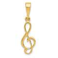 14k Treble Clef Charm