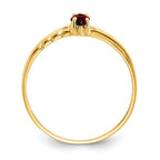 14k 6x3 Marquise Garnet Birthstone Ring