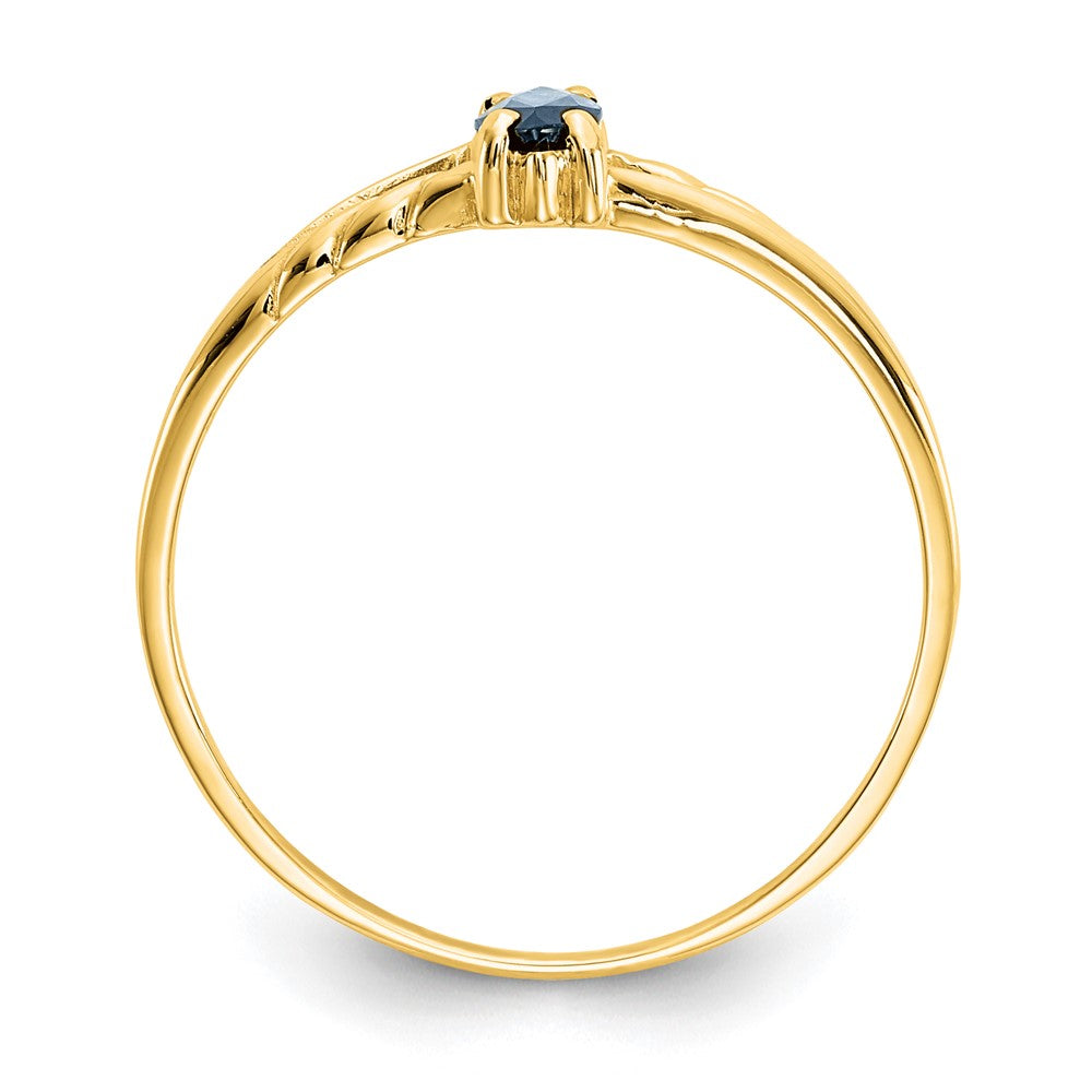 14k 6x3 Marquise Sapphire Birthstone Ring