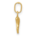 14k 3-D Italian Horn Charm