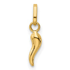 14k 3-D Italian Horn Charm
