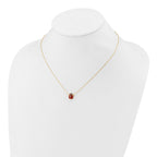 14K Polished Red and Black Enameled Ladybug 17 inch Necklace Plus 1 inch Extender