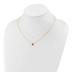 14k Polished Red and Black Enameled Ladybug 17 inch Necklace Plus 1 inch Extender