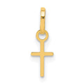 14k Tiny Cross Charm