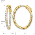 14ky TRUE ORIGIN Lab Grown VS+, F+ Diamond Hoop Earring