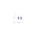 14k White Gold 5x3mm Pear Tanzanite Post Earrings