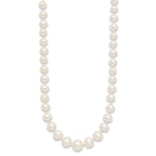 14k 4-8mm White Freshwater Cultured Pearl Graduated 18 inch Necklace