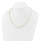 14k 4-8mm White Freshwater Cultured Pearl Graduated 18 inch Necklace