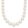 14k 4-8mm White Freshwater Cultured Pearl Graduated 18 inch Necklace