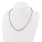14k 4-8mm Purple Freshwater Cultured Pearl Graduated 18 inch Necklace