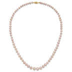 14k 4-8mm Purple Freshwater Cultured Pearl Graduated 18 inch Necklace
