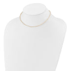 14k Children's 3-4mm White Semi-Round Freshwater Cultured Pearl Necklace