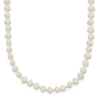 14k Children's 3-4mm White Semi-Round Freshwater Cultured Pearl Necklace
