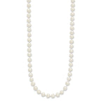 14k 4-5mm White Semi-Round Freshwater Cultured Pearl Necklace