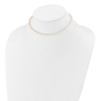 14k 4-5mm White Semi-Round Freshwater Cultured Pearl Necklace