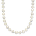 14k 4-5mm White Semi-Round Freshwater Cultured Pearl Necklace