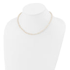 14k 5-6mm White Semi-Round Freshwater Cultured Pearl Necklace