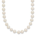 14k 5-6mm White Semi-Round Freshwater Cultured Pearl Necklace