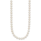 14k 6-7mm White Semi-Round Freshwater Cultured Pearl Necklace