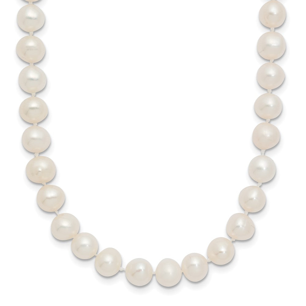 14k 6-7mm White Semi-Round Freshwater Cultured Pearl Necklace