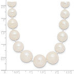 14k 7-11mm White Freshwater Cultured Pearl Graduated 18 inch Necklace