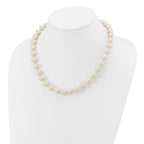 14k 11-12mm White Near-Round Freshwater Cultured Pearl 18 inch Necklace
