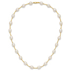 14k 7-8mm White Rice Freshwater Cultured Pearl Beaded 18 inch Necklace