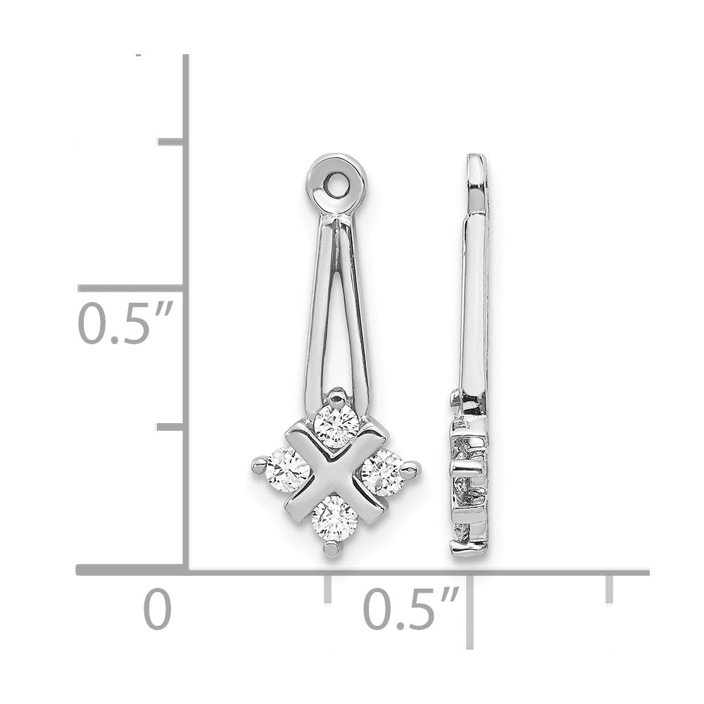 14kw Lab Grown Diamond VS/SI+ G+ Earring Jacket