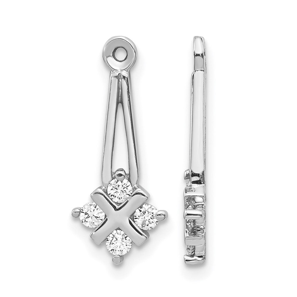 14kw Lab Grown Diamond VS/SI+ G+ Earring Jacket