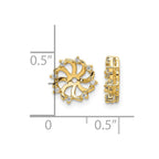 14k 1/15 carat AAA Diamond Earring Jackets