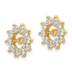 14k 1 carat A Fancy Diamond Earring Jackets
