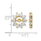 14k 1 carat AA Fancy Diamond Earring Jackets