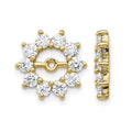 14k 1 carat AAA Fancy Diamond Earring Jackets