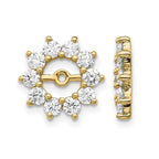 14k 1 carat VS Fancy Diamond Earring Jackets