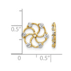 14k 3/8 carat VS Diamond Earring Jackets