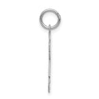 14k White Gold The Kids Small Girl with Bow Engravable Joy Charm