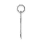 14k White Gold The Kids Small Boy with Haircut Engravable Joy Charm