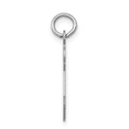 14k White Gold The Kids Small Patches Boy Engravable Joy Charm