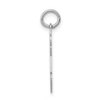 14k White Gold The Kids Small Floral Dress Girl Engravable Joy Charm